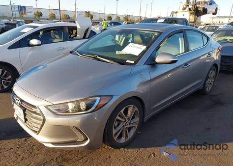 2017 Hyundai Elantra Limited from USA, damaged, VIN 5NPD84LFXHH044605